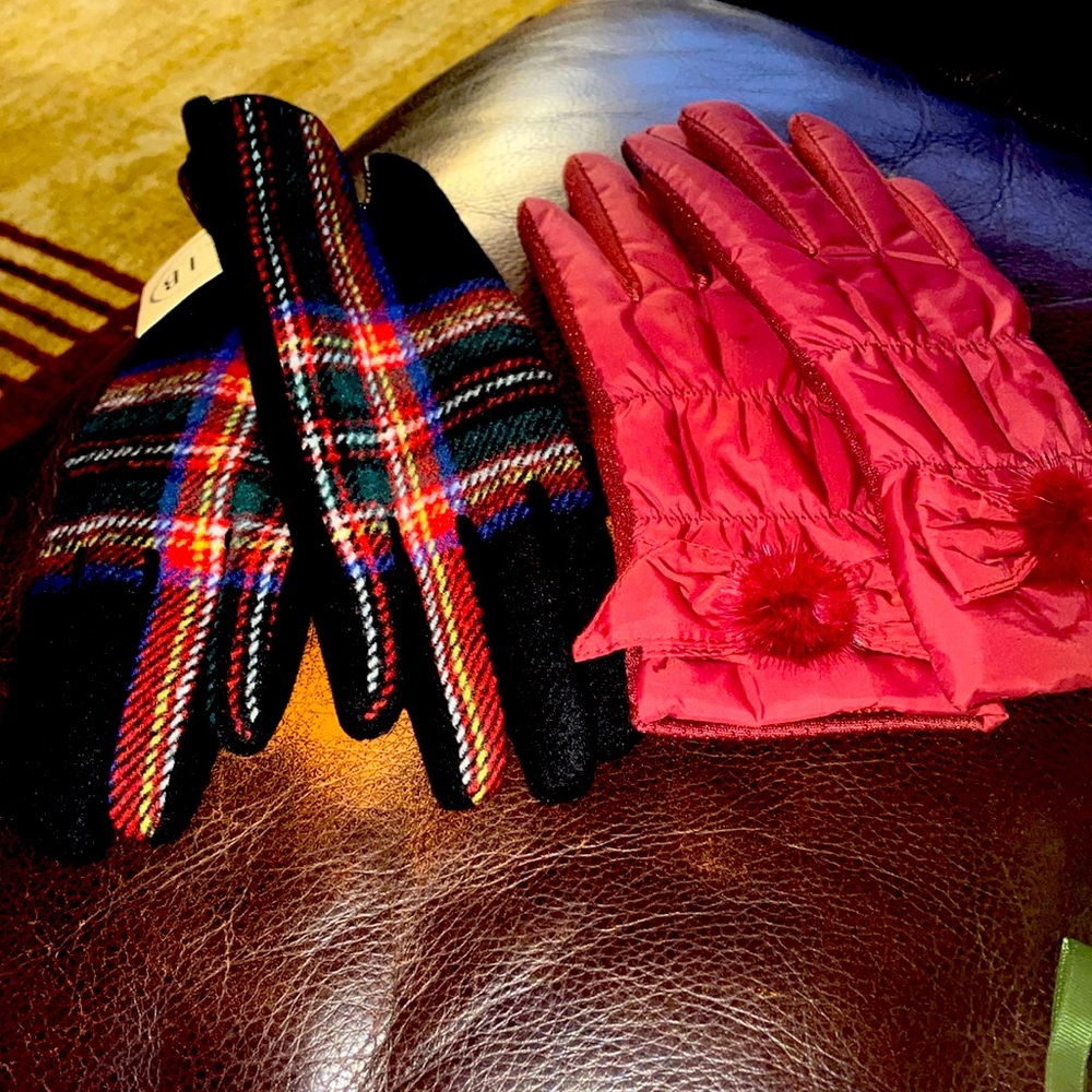 ( NWT) NWOT) 2 pair of fashionable pretty gloves.
